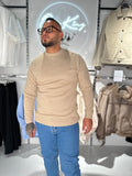 MAGLIONE BEIGE CHIARO